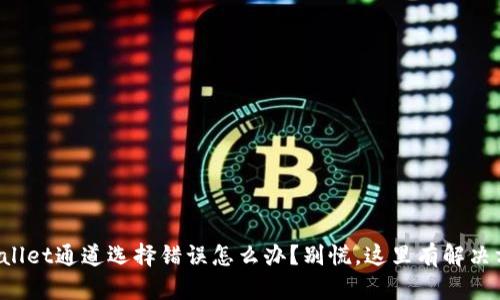 TPWallet通道选择错误怎么办？别慌，这里有解决方案！